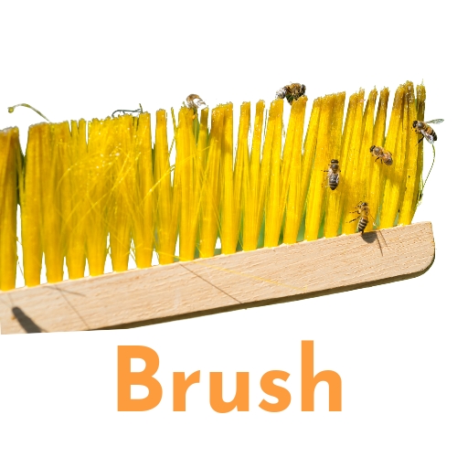 Bee Brush with Plastic Handle for Beekeeping
