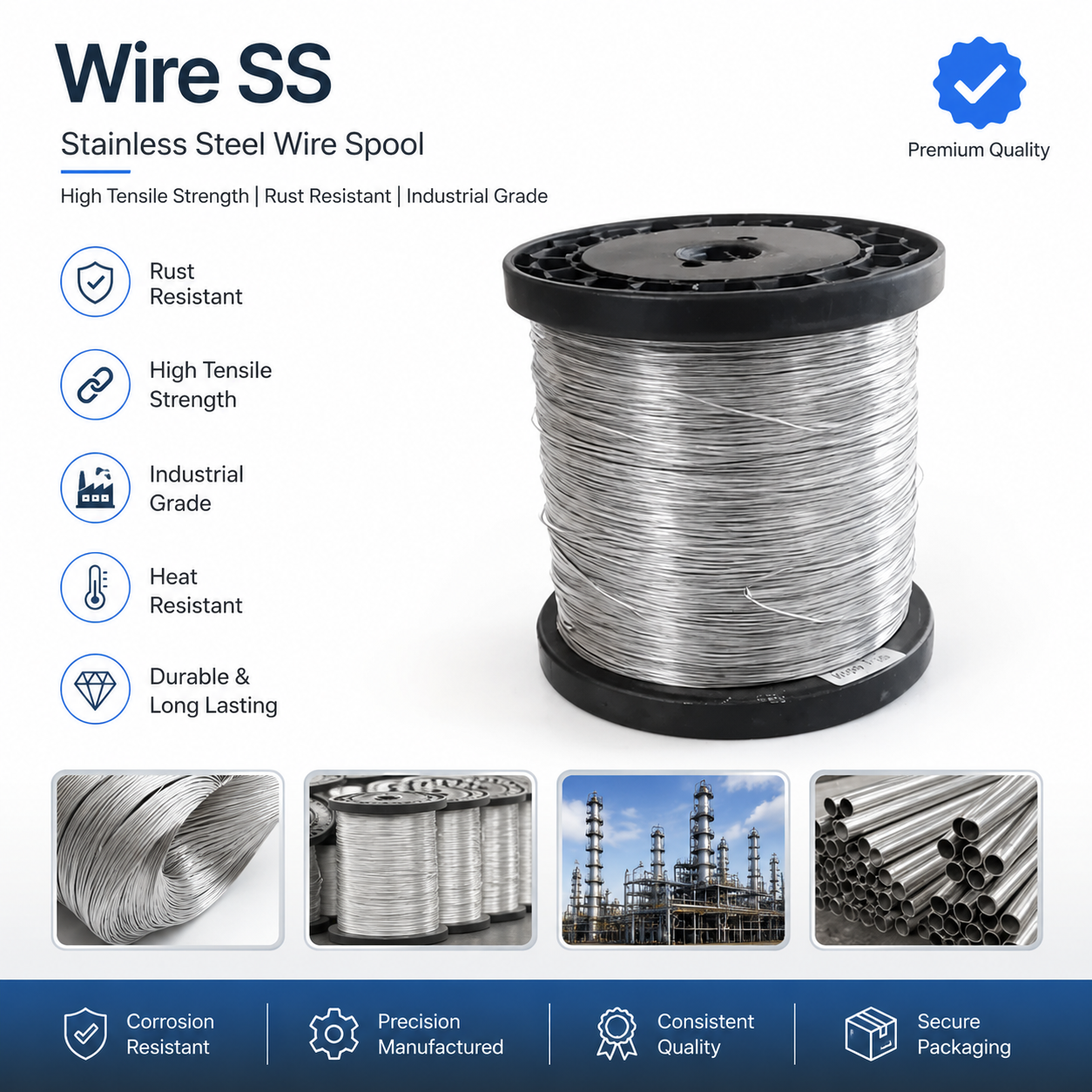 Stainless Steel Beekeeping Frame Wire (SS Wire Roll)