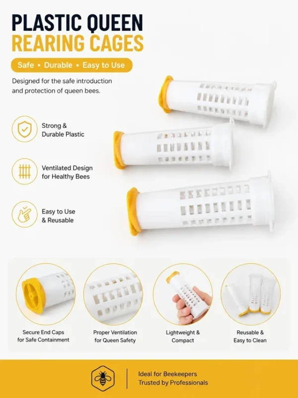 Plastic Queen Cage for Beekeeping
